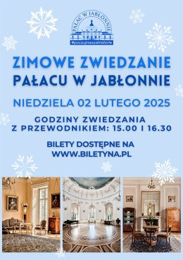 Jabłonna Wydarzenie Inne wydarzenie Zimowe zwiedzanie Pałacu w Jabłonnie