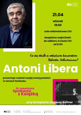 Izabelin Wydarzenie Inne wydarzenie Spotkanie z Antonim Liberą