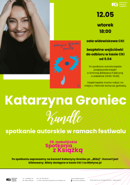 Izabelin Wydarzenie Inne wydarzenie "Kundle" spotkanie z Katarzyną Groniec
