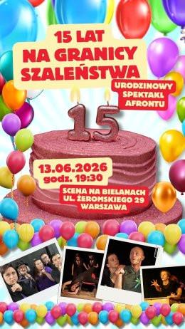 Warszawa Wydarzenie Spektakl "Na granicy szaleństwa" - komedia improwizowana Teatru Improwizacji Afront.
