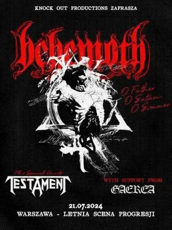 Warszawa Wydarzenie Koncert Behemoth + Testament + Gaerea