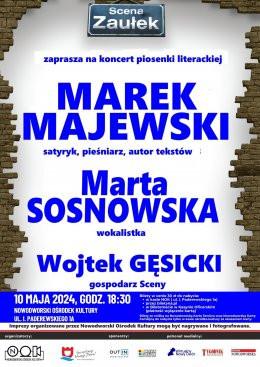 Nowy Dwór Mazowiecki Wydarzenie Koncert SCENA ZAUŁEK: Marek Majewski i Marta Sosnowska