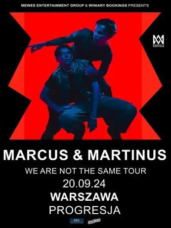 Warszawa Wydarzenie Koncert Marcus & Martinus "We are not the same Tour"